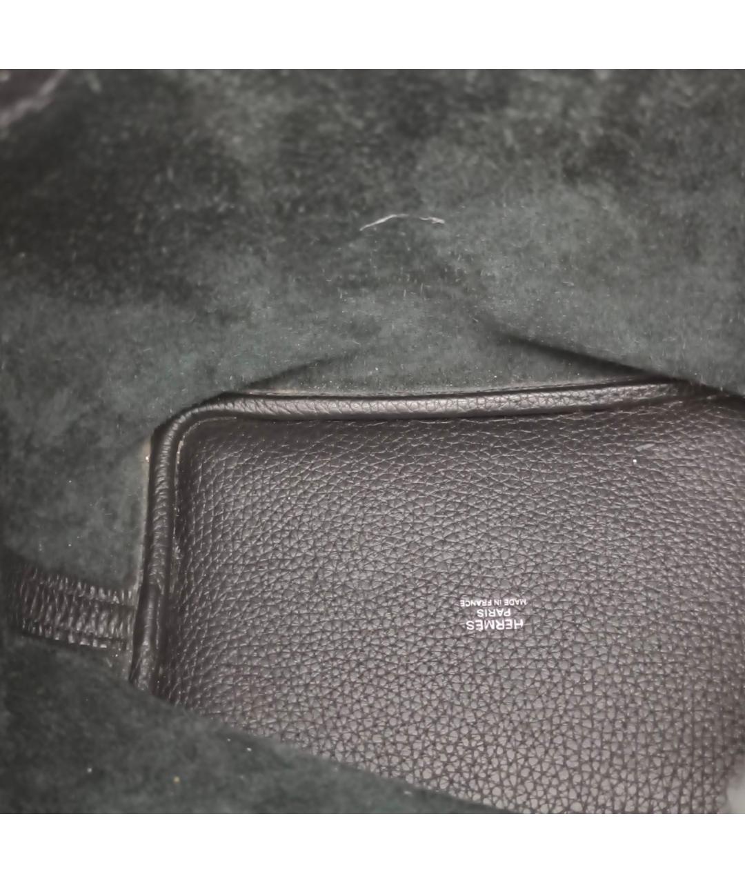 HERMES Черная сумка тоут, фото 7