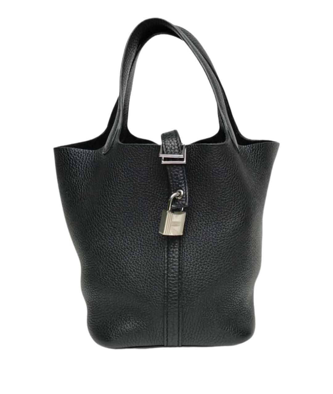 HERMES Черная сумка тоут, фото 1