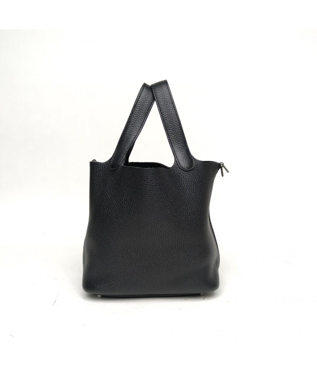 HERMES Черная сумка тоут, фото 5