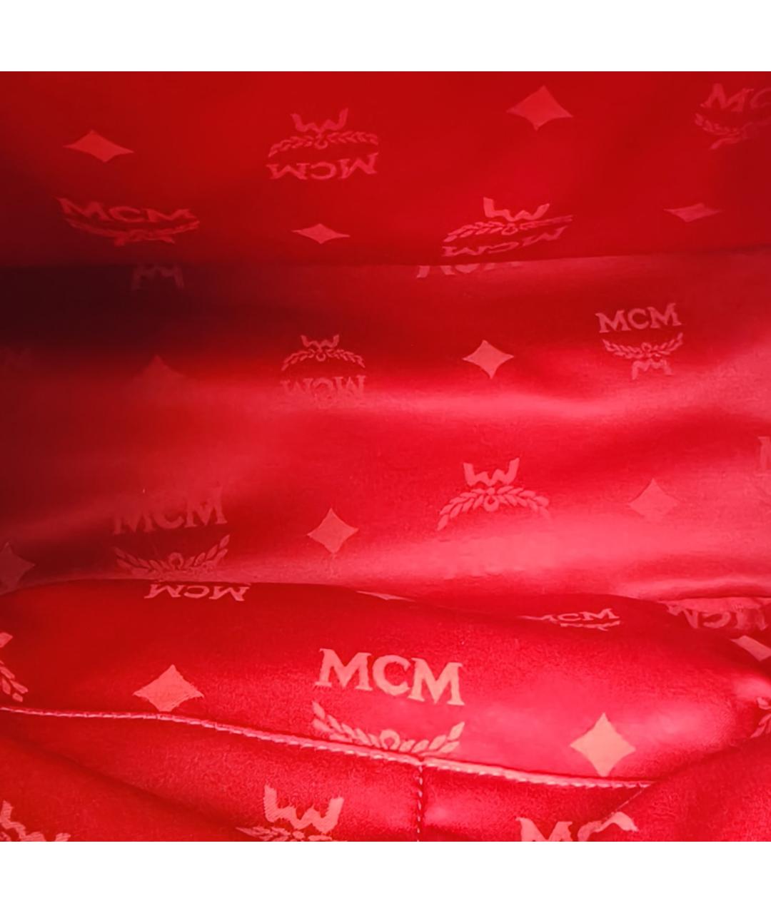 MCM Розовый рюкзак, фото 8