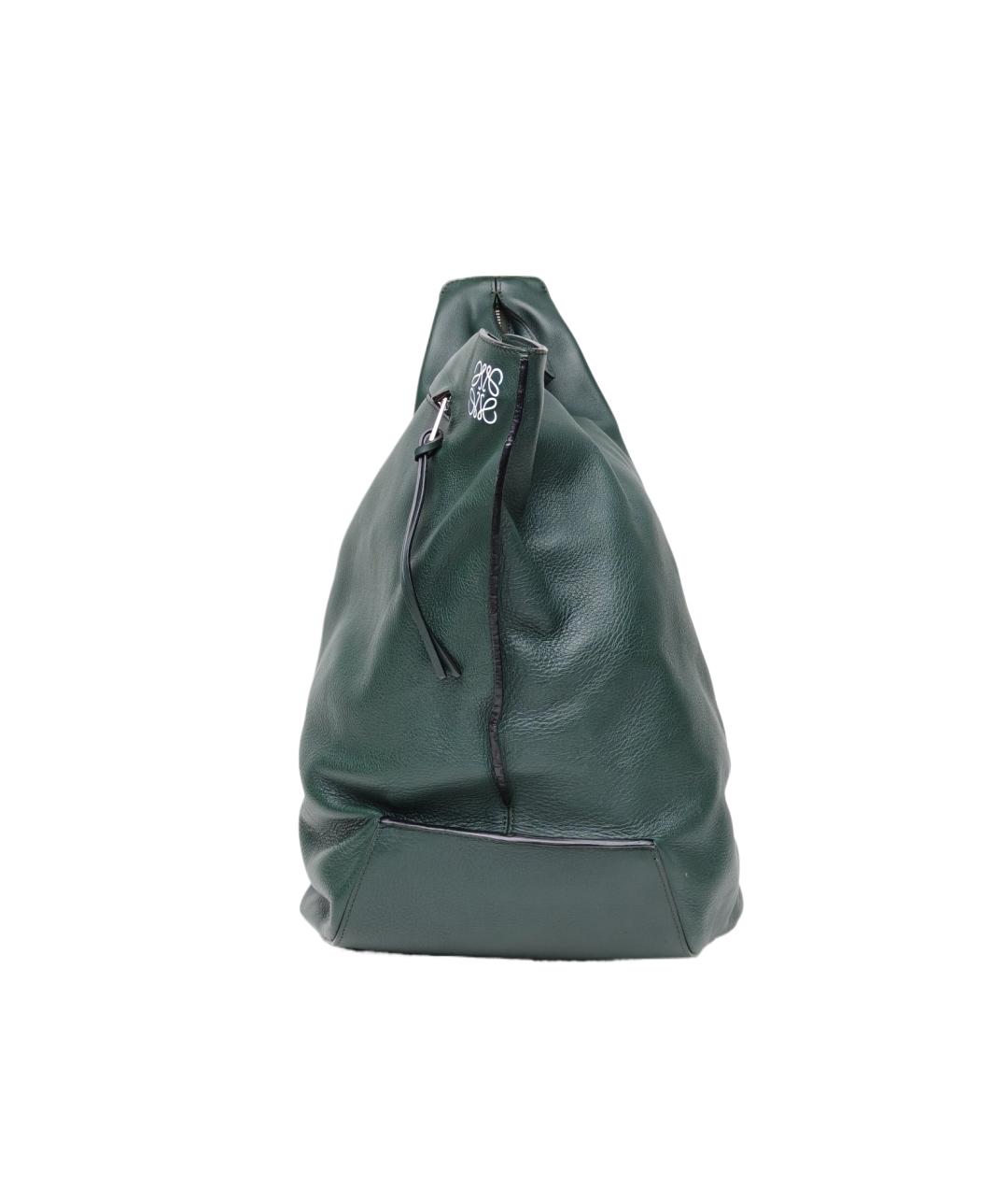 LOEWE Зеленая кожаная сумка через плечо, фото 10