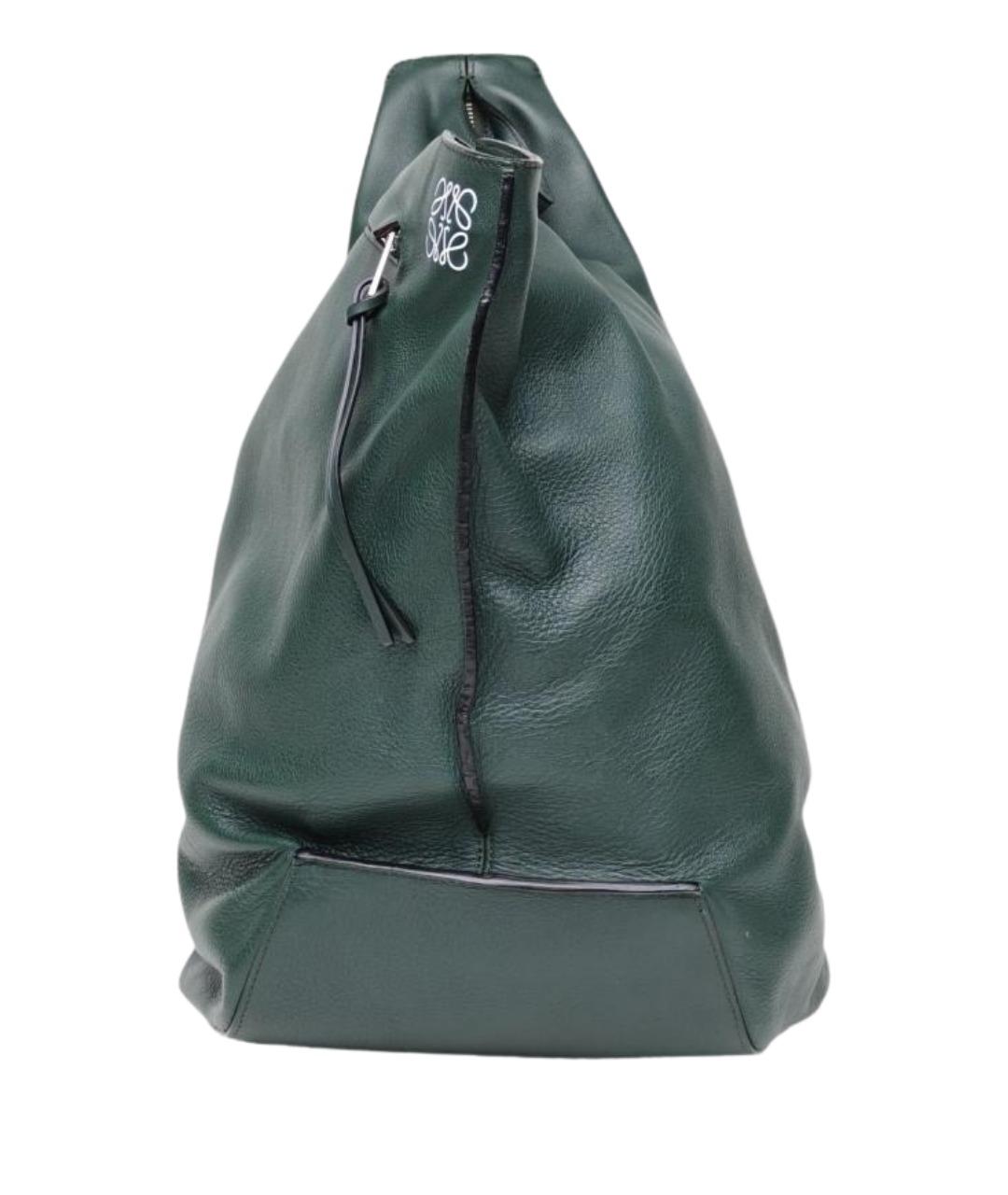 LOEWE Зеленая кожаная сумка через плечо, фото 1