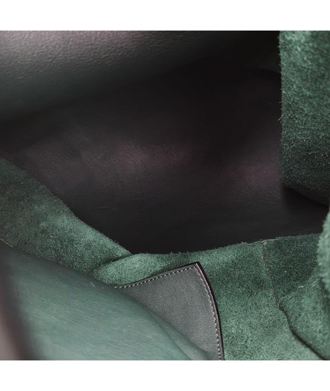 LOEWE Зеленая кожаная сумка через плечо, фото 7