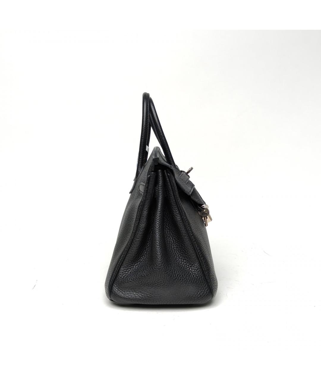 HERMES Черная сумка с короткими ручками, фото 5