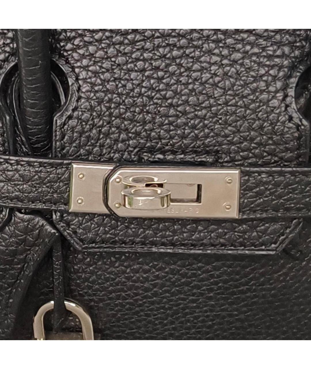 HERMES Черная сумка с короткими ручками, фото 7