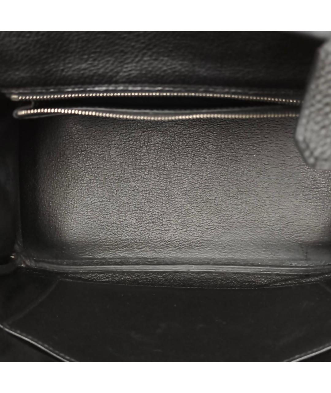 HERMES Черная сумка с короткими ручками, фото 8