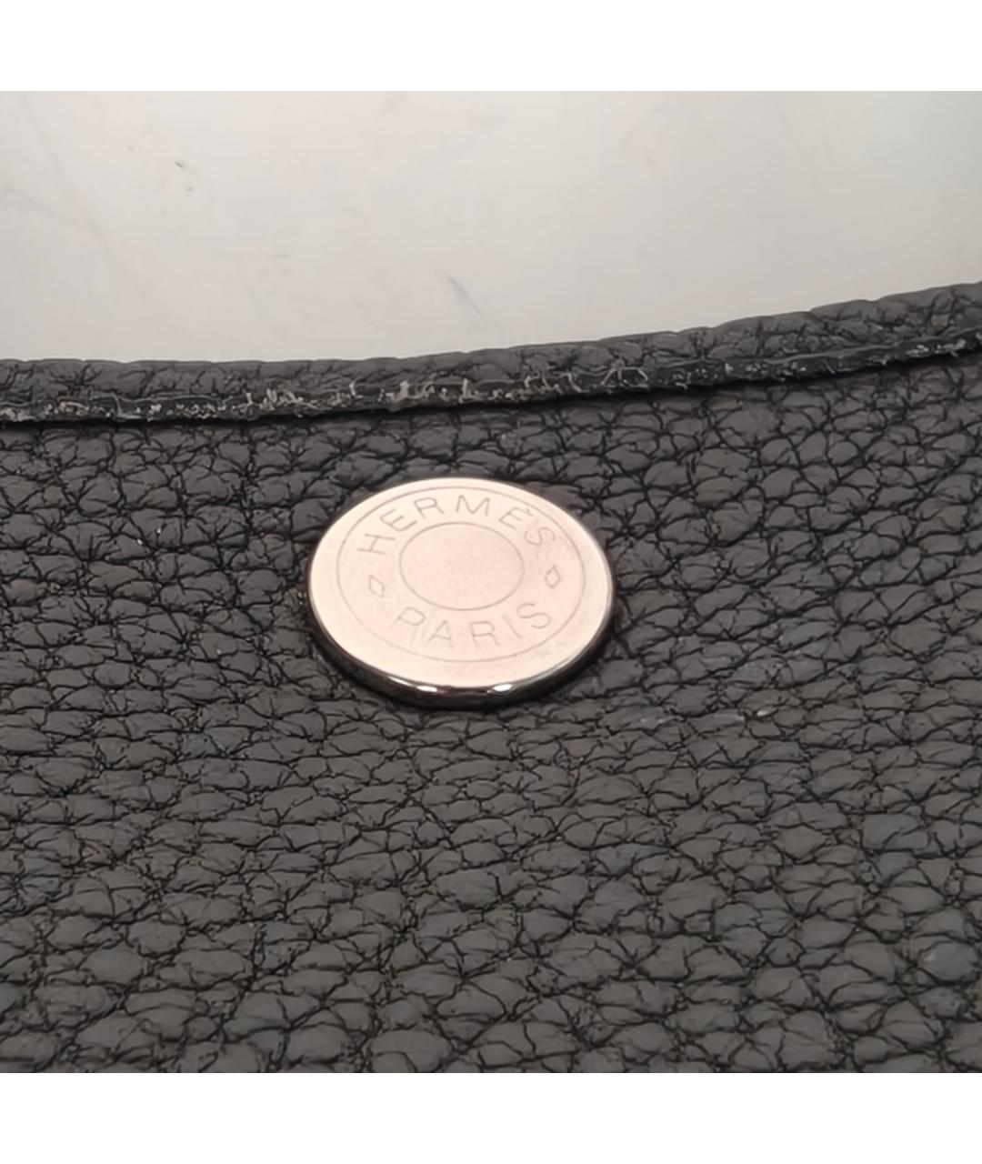 HERMES Черная сумка с короткими ручками, фото 7