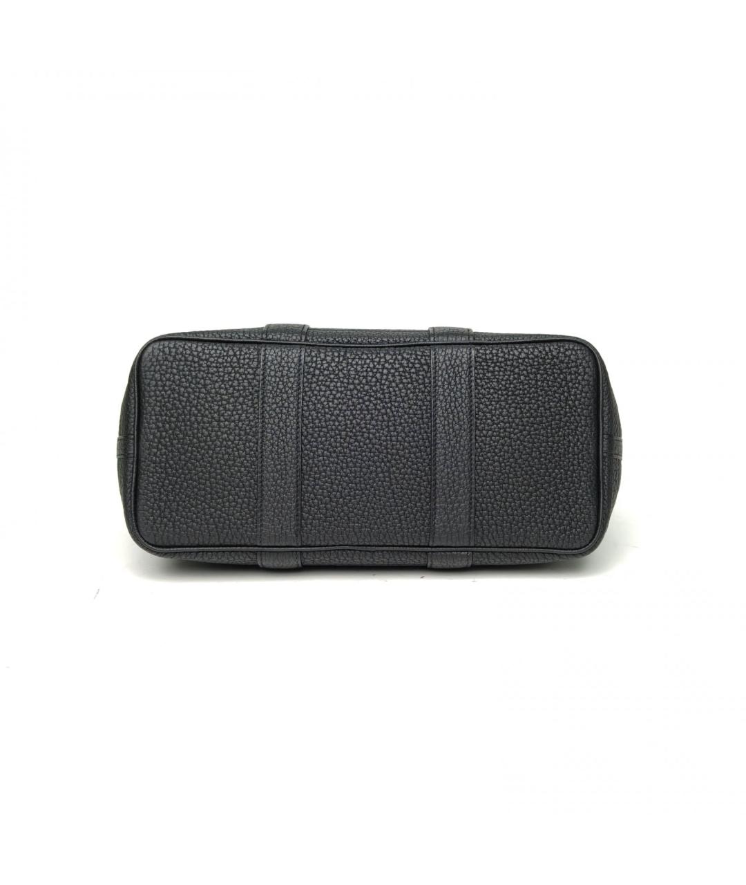 HERMES Черная сумка с короткими ручками, фото 6