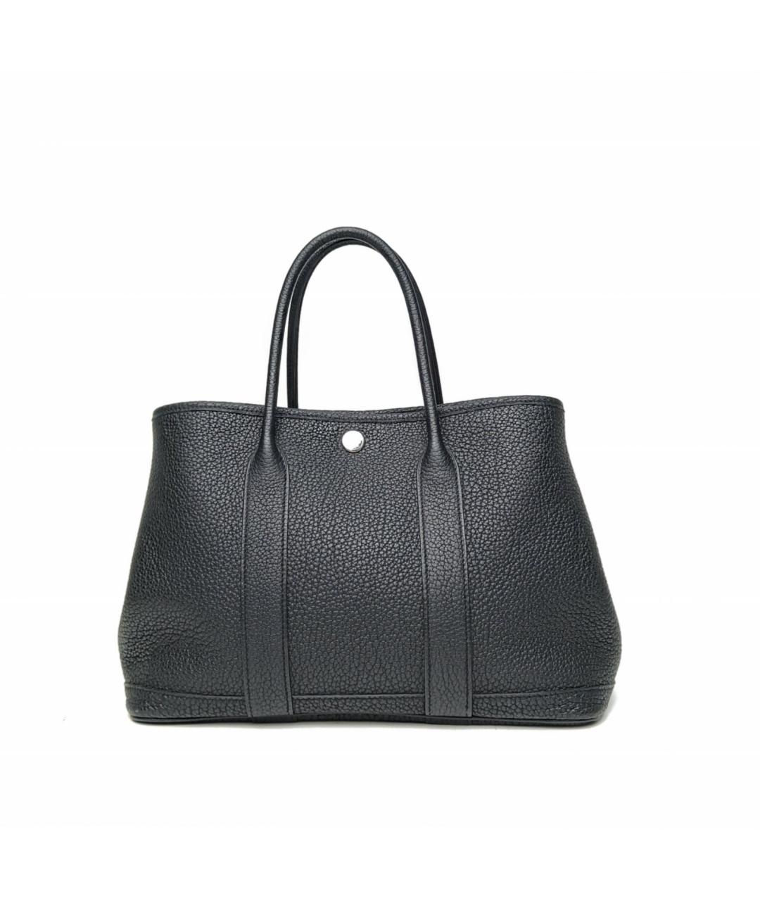 HERMES Черная сумка с короткими ручками, фото 4