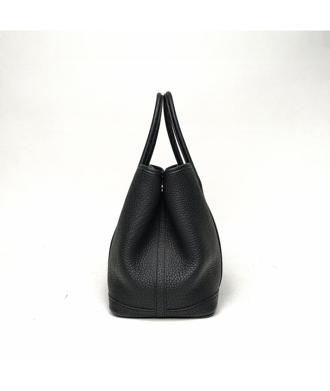 HERMES Черная сумка с короткими ручками, фото 3