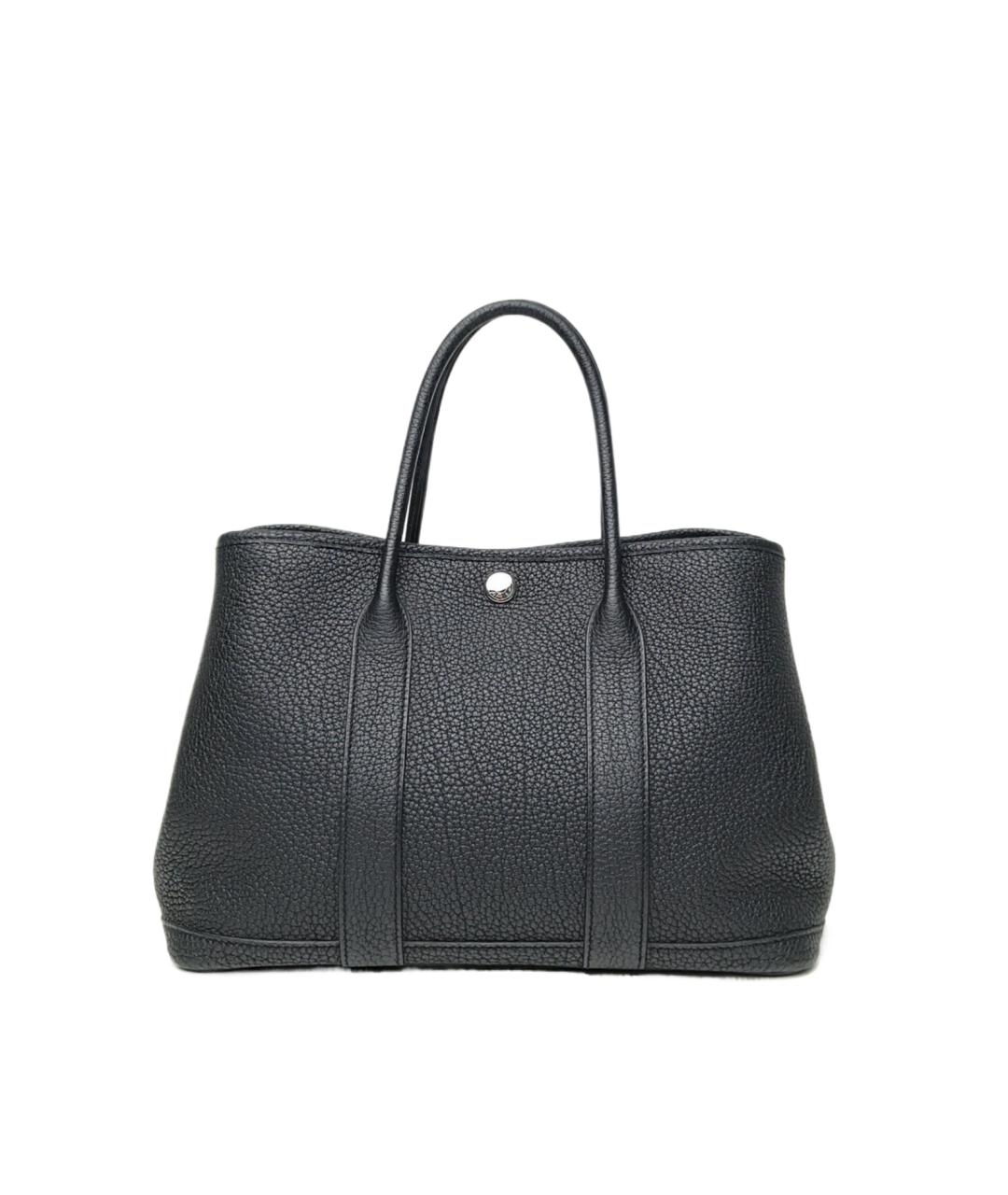 HERMES Черная сумка с короткими ручками, фото 10