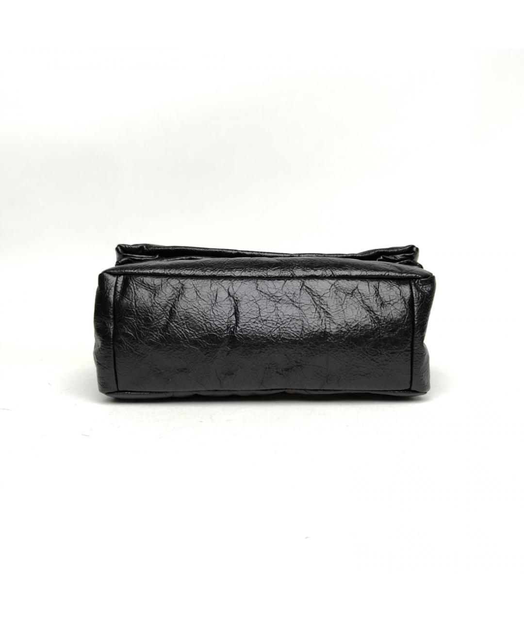 BALENCIAGA Черная кожаная сумка через плечо, фото 6