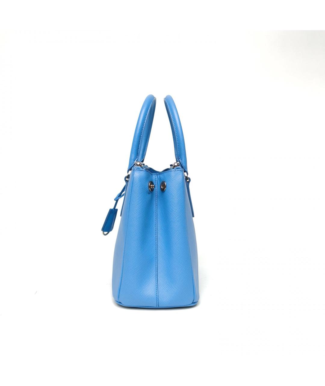 PRADA Синяя кожаная сумка через плечо, фото 5