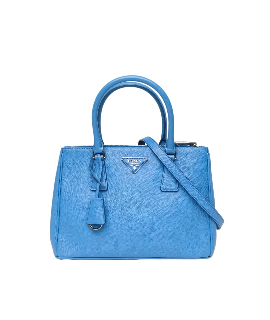 PRADA Синяя кожаная сумка через плечо, фото 10