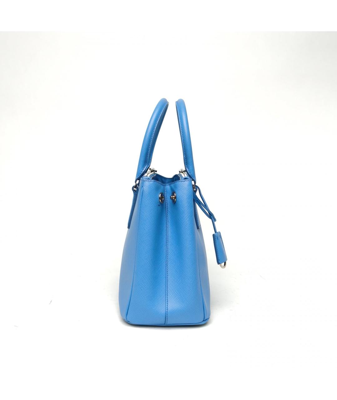 PRADA Синяя кожаная сумка через плечо, фото 7