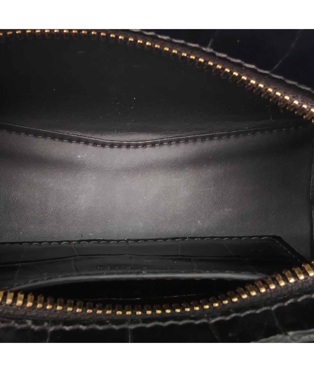 BALENCIAGA Черная кожаная сумка через плечо, фото 6