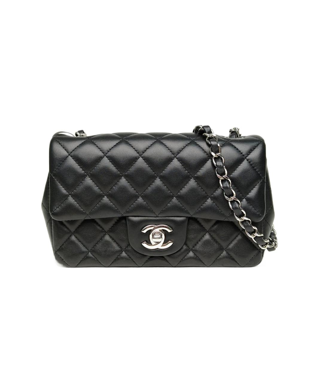 CHANEL Черная кожаная сумка через плечо, фото 9