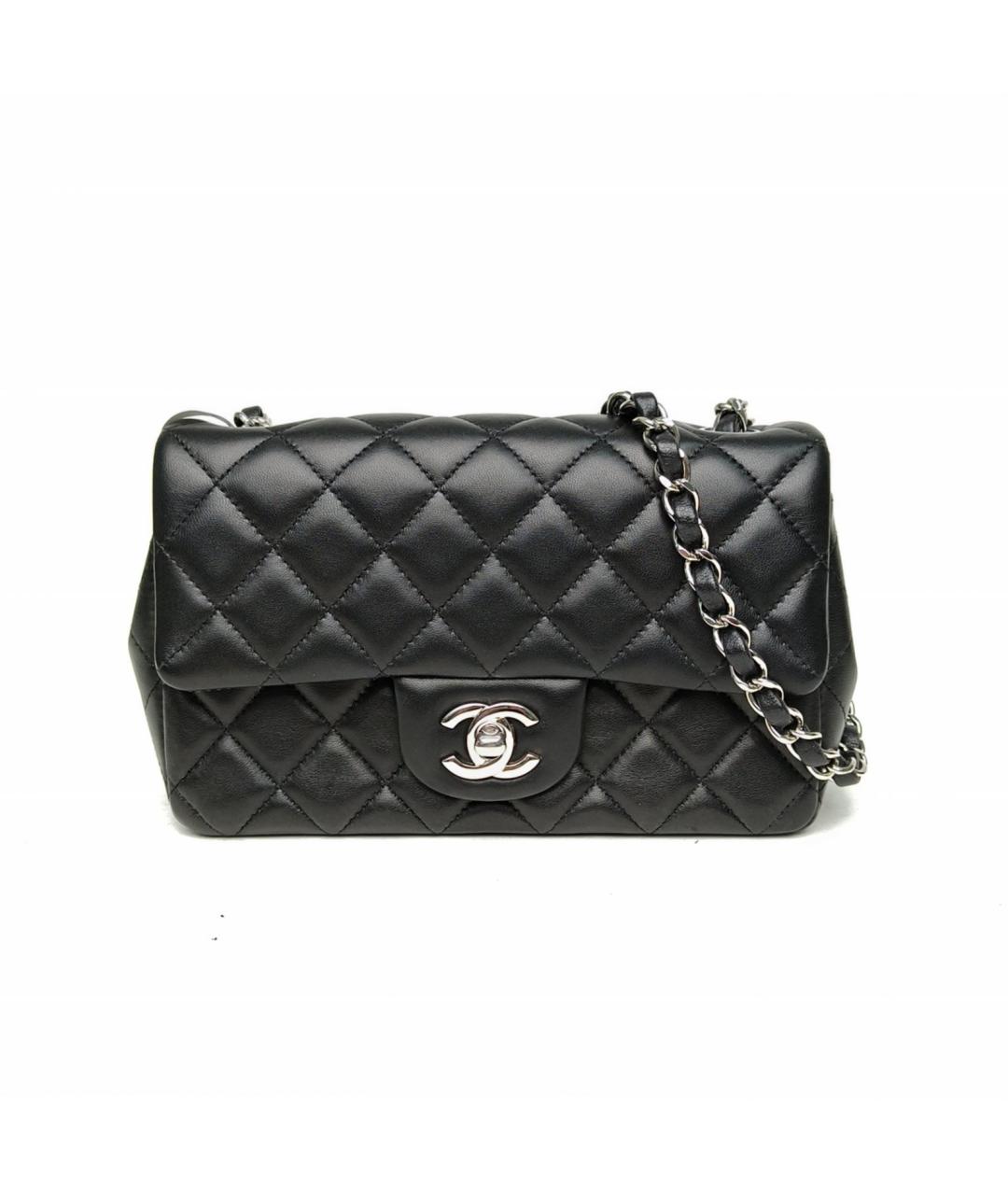 CHANEL Черная кожаная сумка через плечо, фото 2