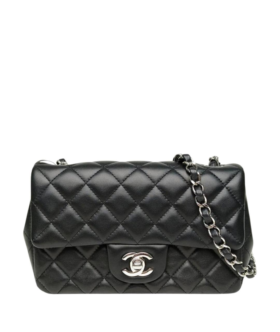 CHANEL Черная кожаная сумка через плечо, фото 1