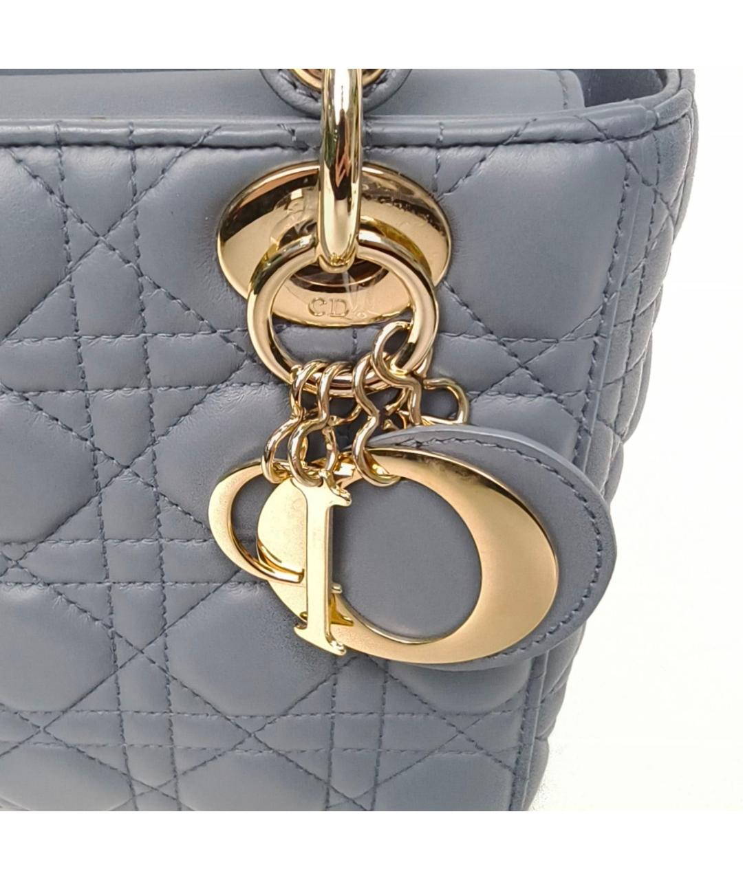 CHRISTIAN DIOR Синяя кожаная сумка через плечо, фото 7