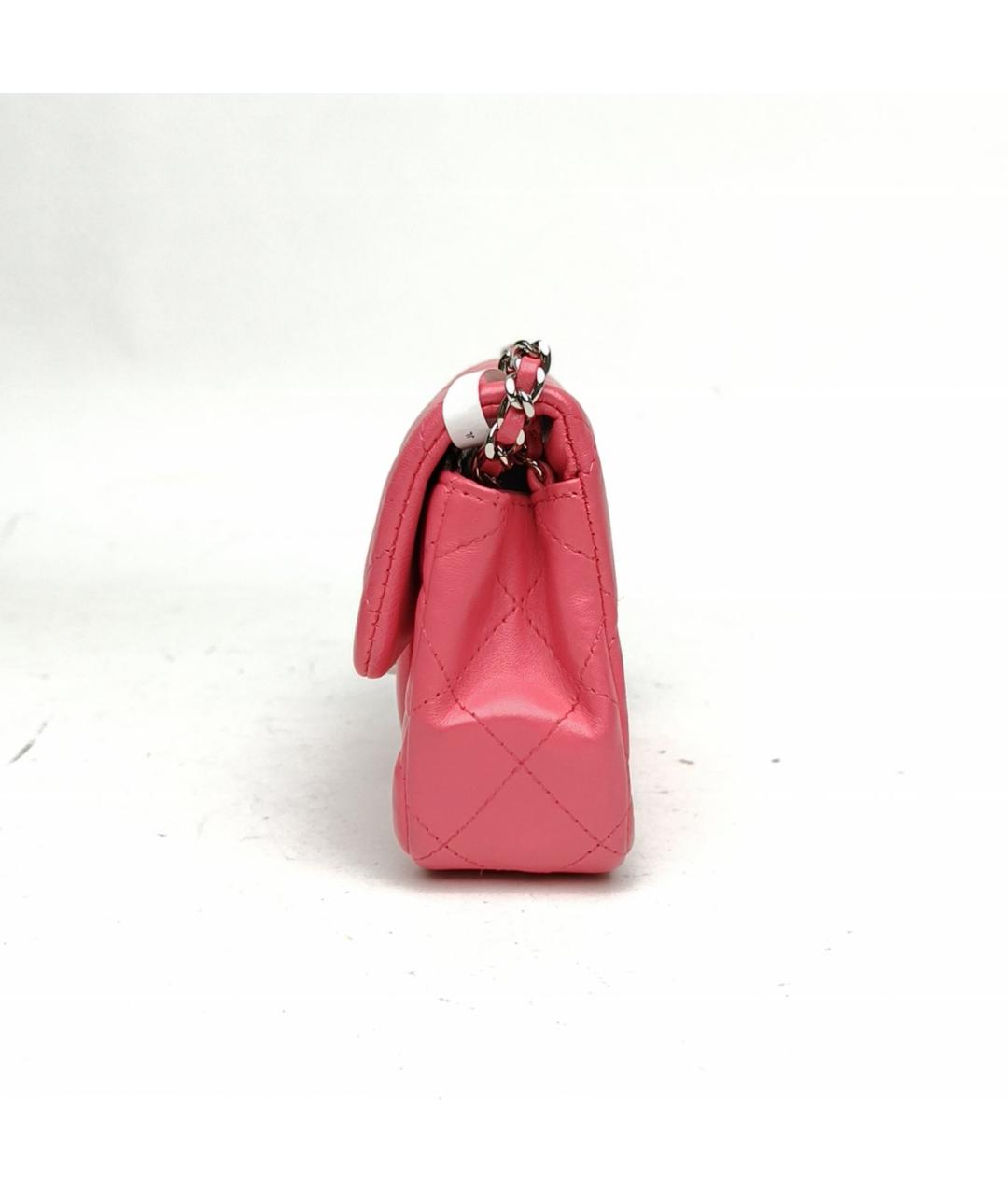 CHANEL Розовая кожаная сумка через плечо, фото 3