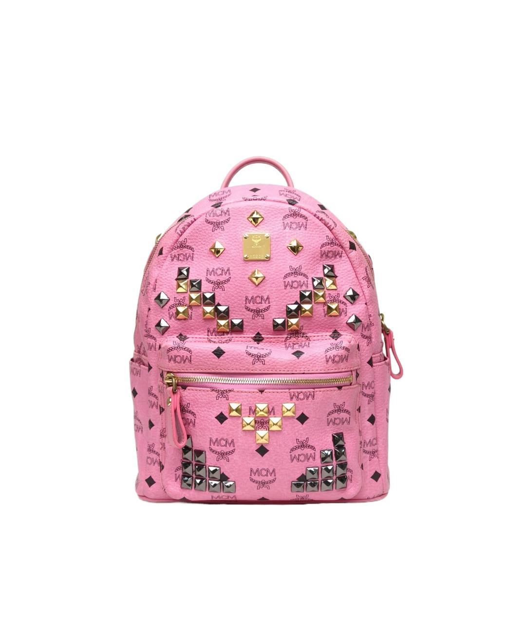 MCM Розовый рюкзак, фото 10
