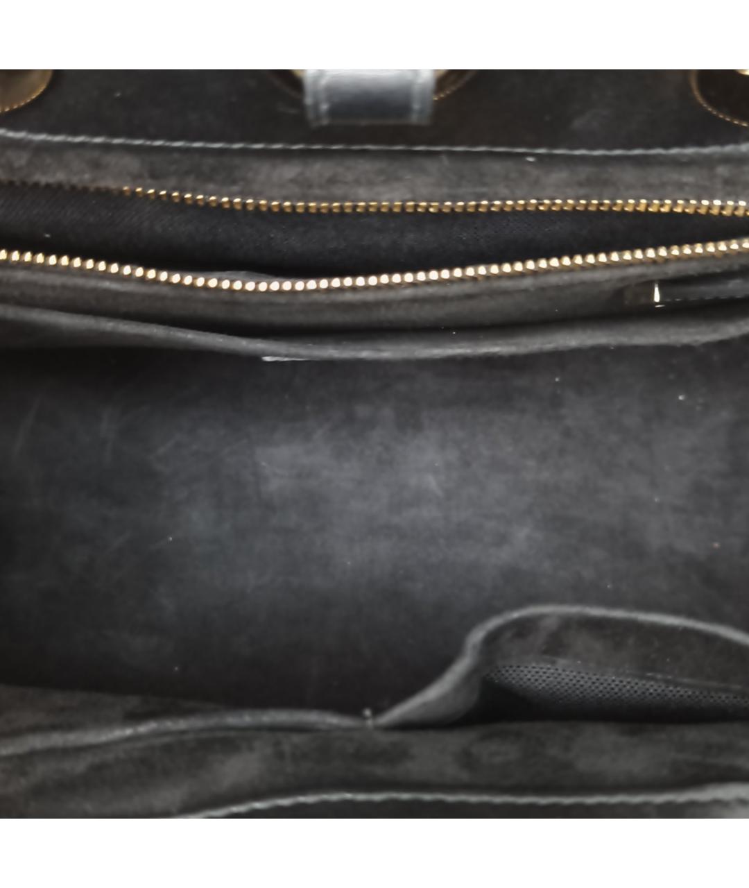 CHRISTIAN DIOR Черная кожаная сумка через плечо, фото 8