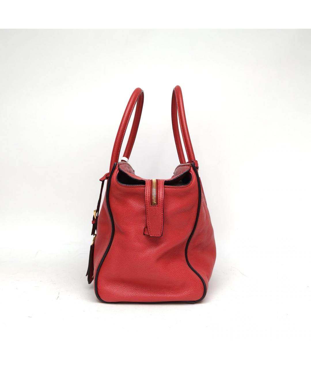 PRADA Красная кожаная сумка через плечо, фото 2