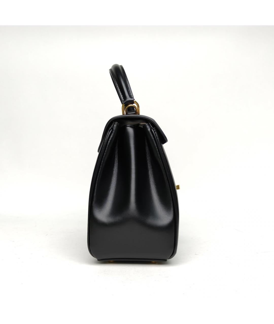 CELINE Черная кожаная сумка через плечо, фото 3