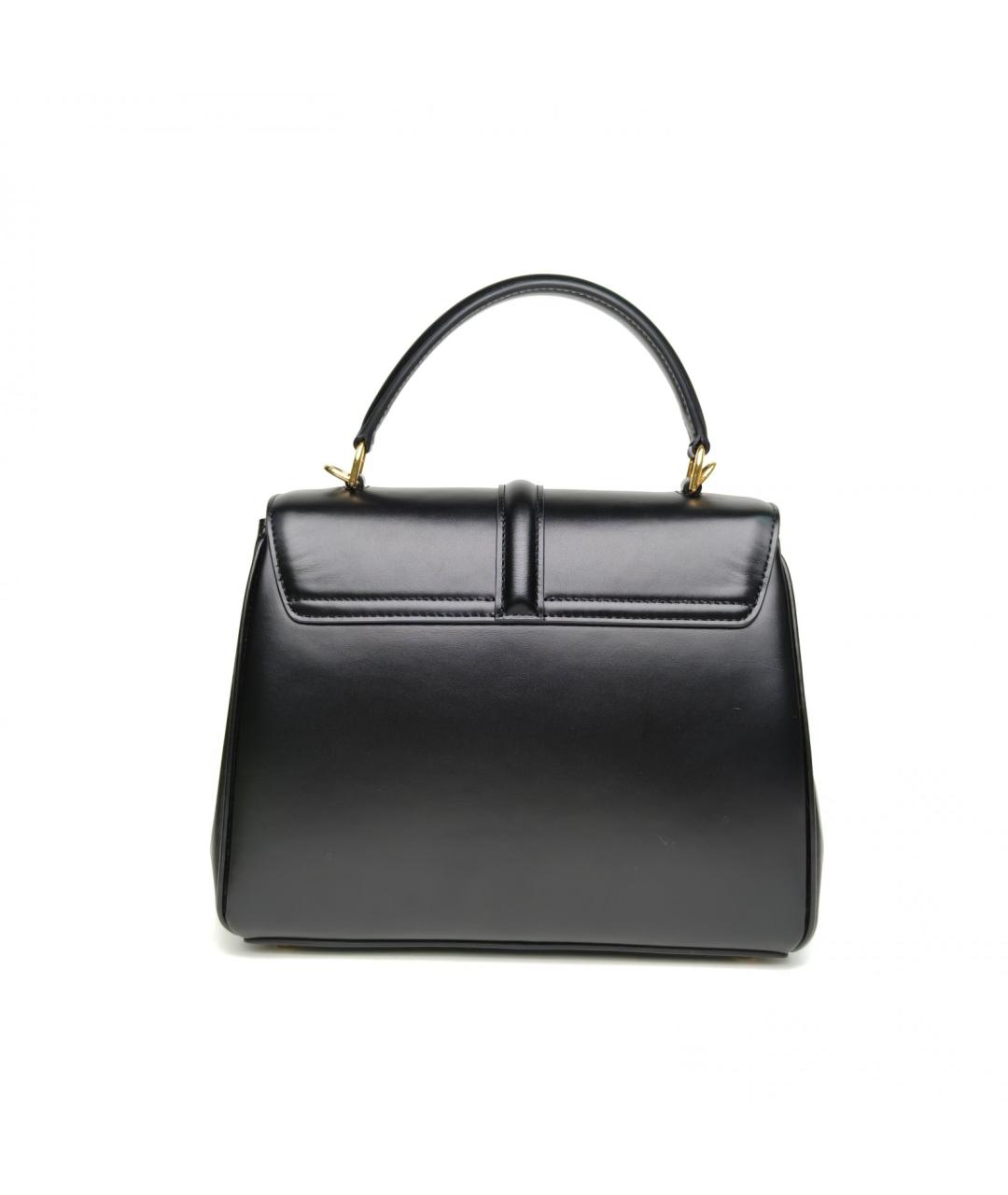 CELINE Черная кожаная сумка через плечо, фото 4