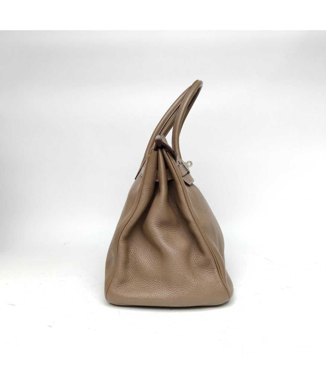 HERMES Коричневая сумка с короткими ручками, фото 3