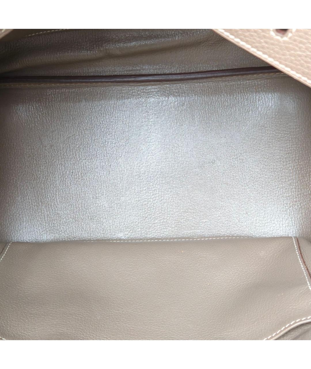 HERMES Коричневая сумка с короткими ручками, фото 8