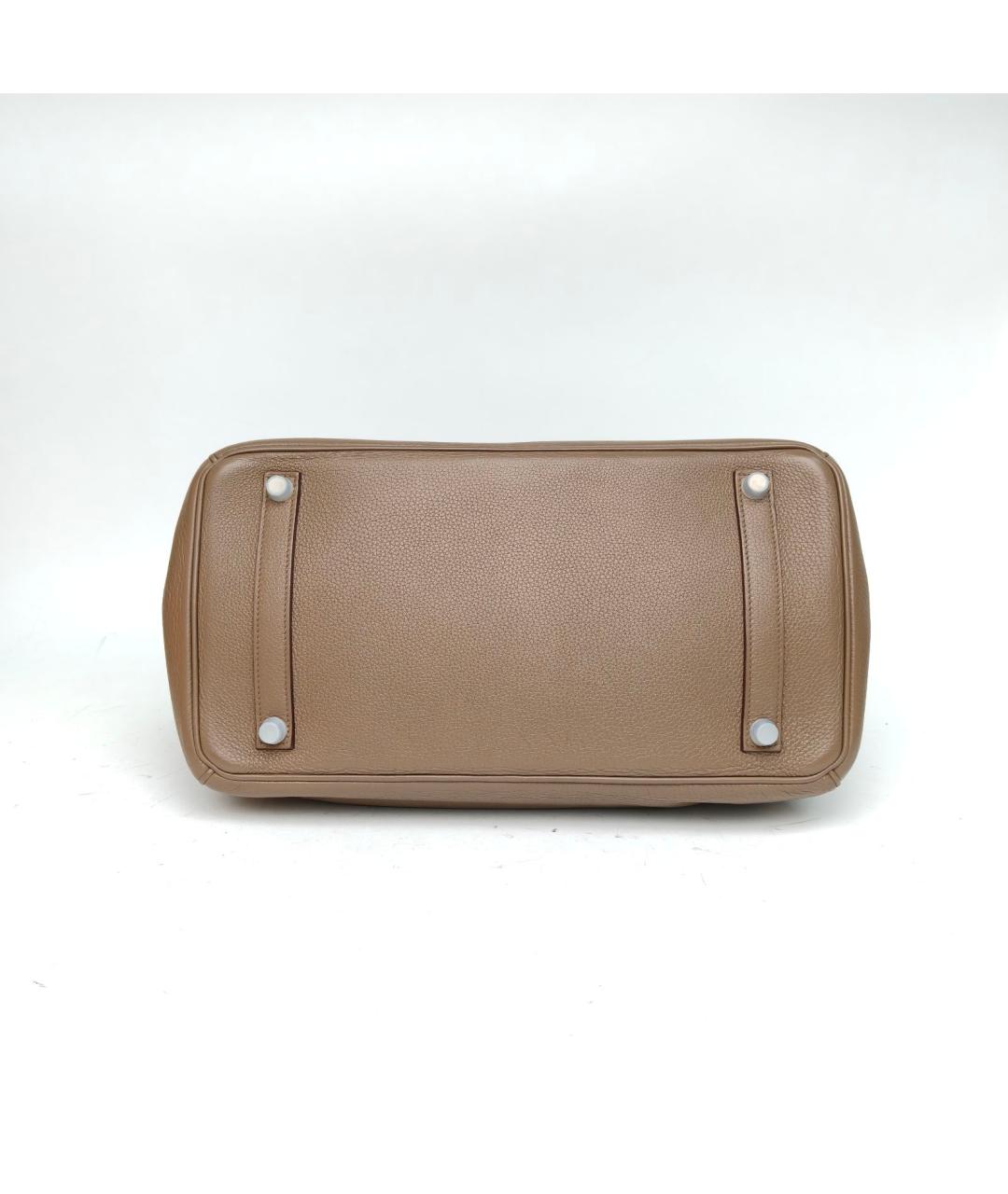 HERMES Коричневая сумка с короткими ручками, фото 6