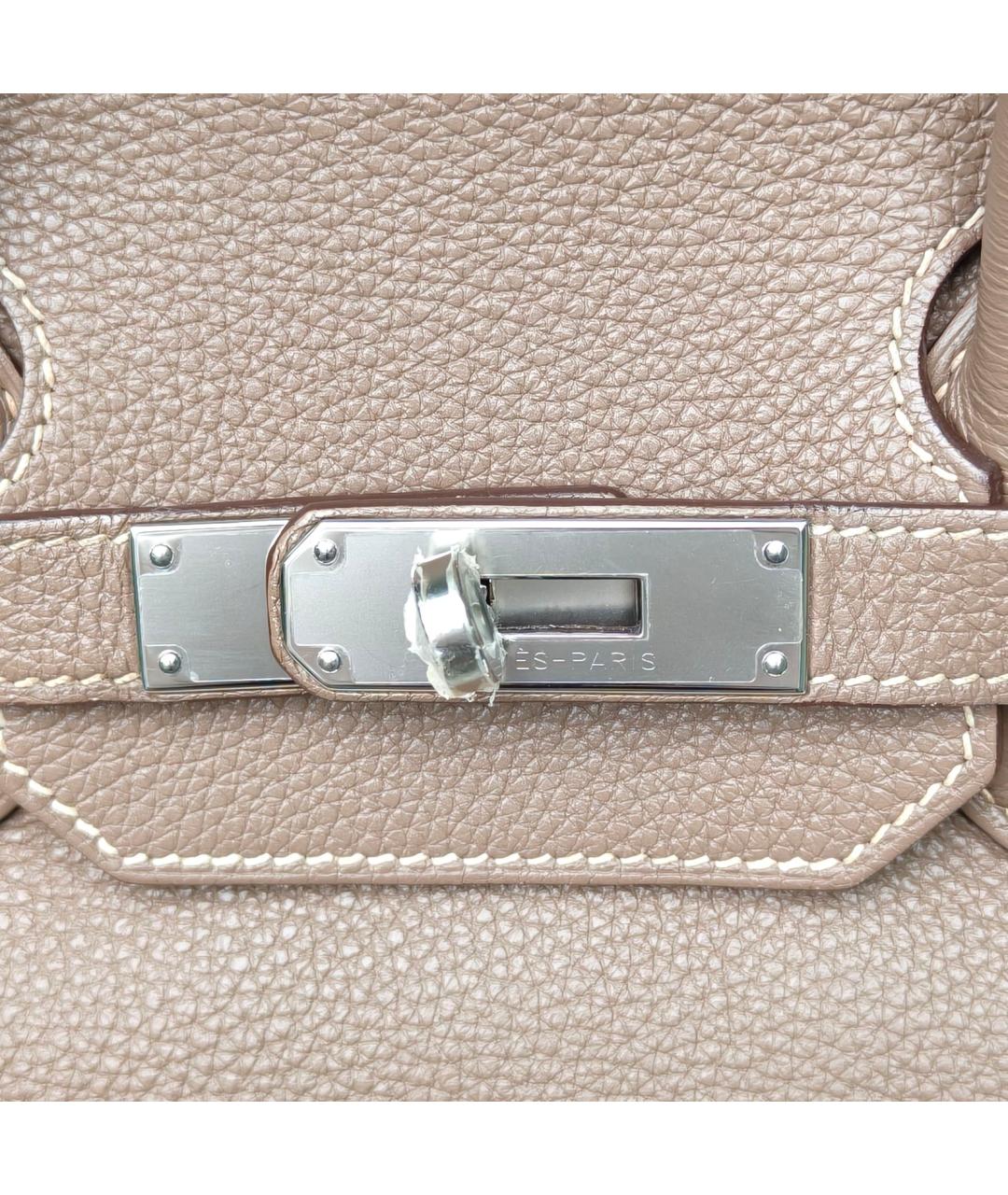 HERMES Коричневая сумка с короткими ручками, фото 7