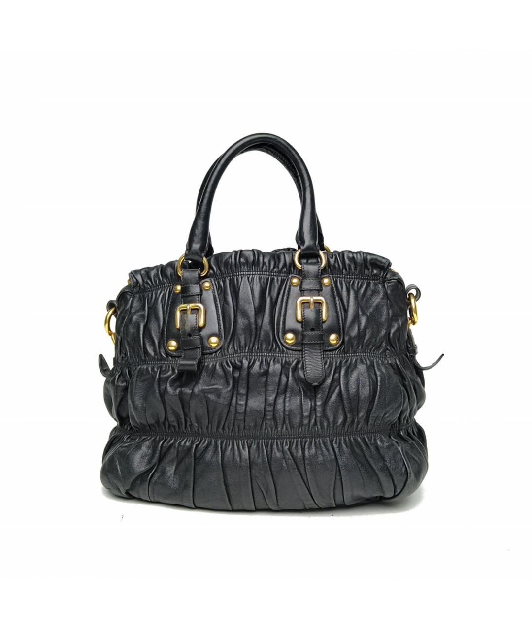 PRADA Черная кожаная сумка через плечо, фото 4