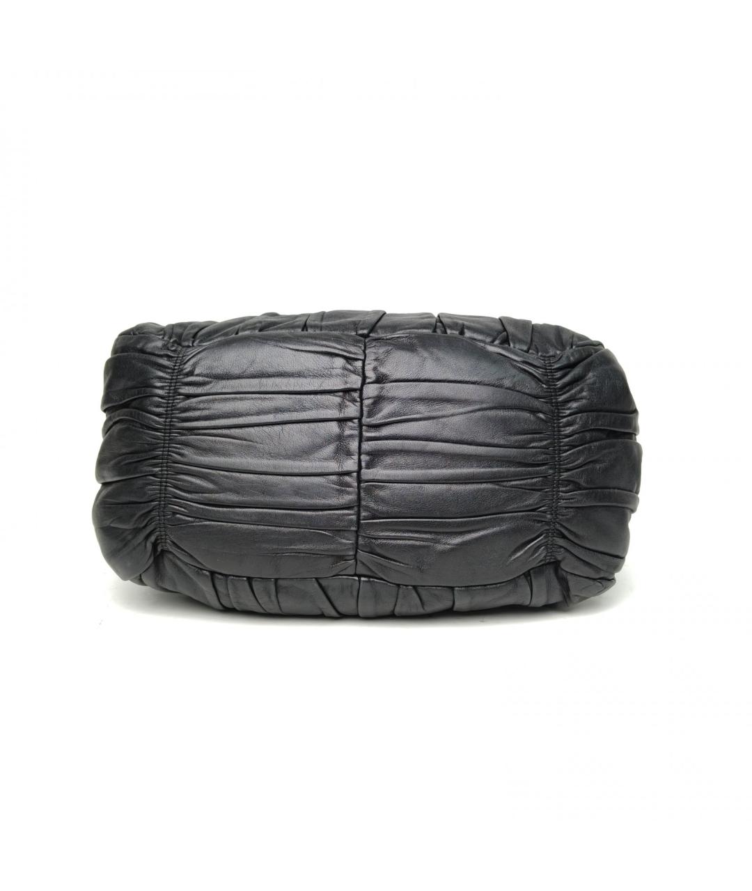 PRADA Черная кожаная сумка через плечо, фото 6