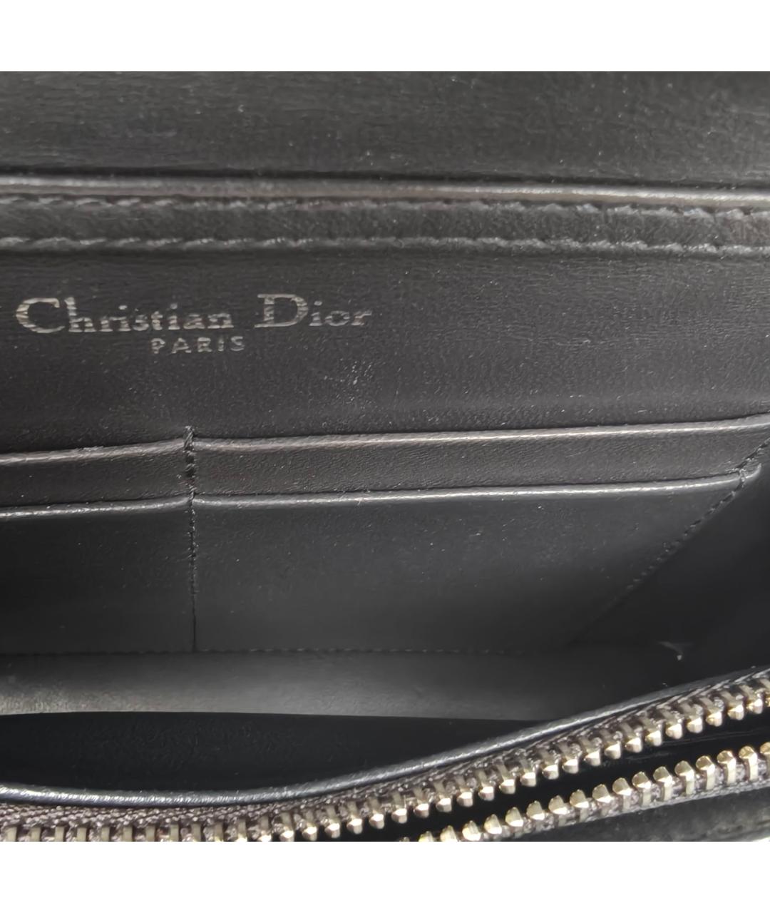 CHRISTIAN DIOR Серебряная сумка через плечо из лакированной кожи, фото 8