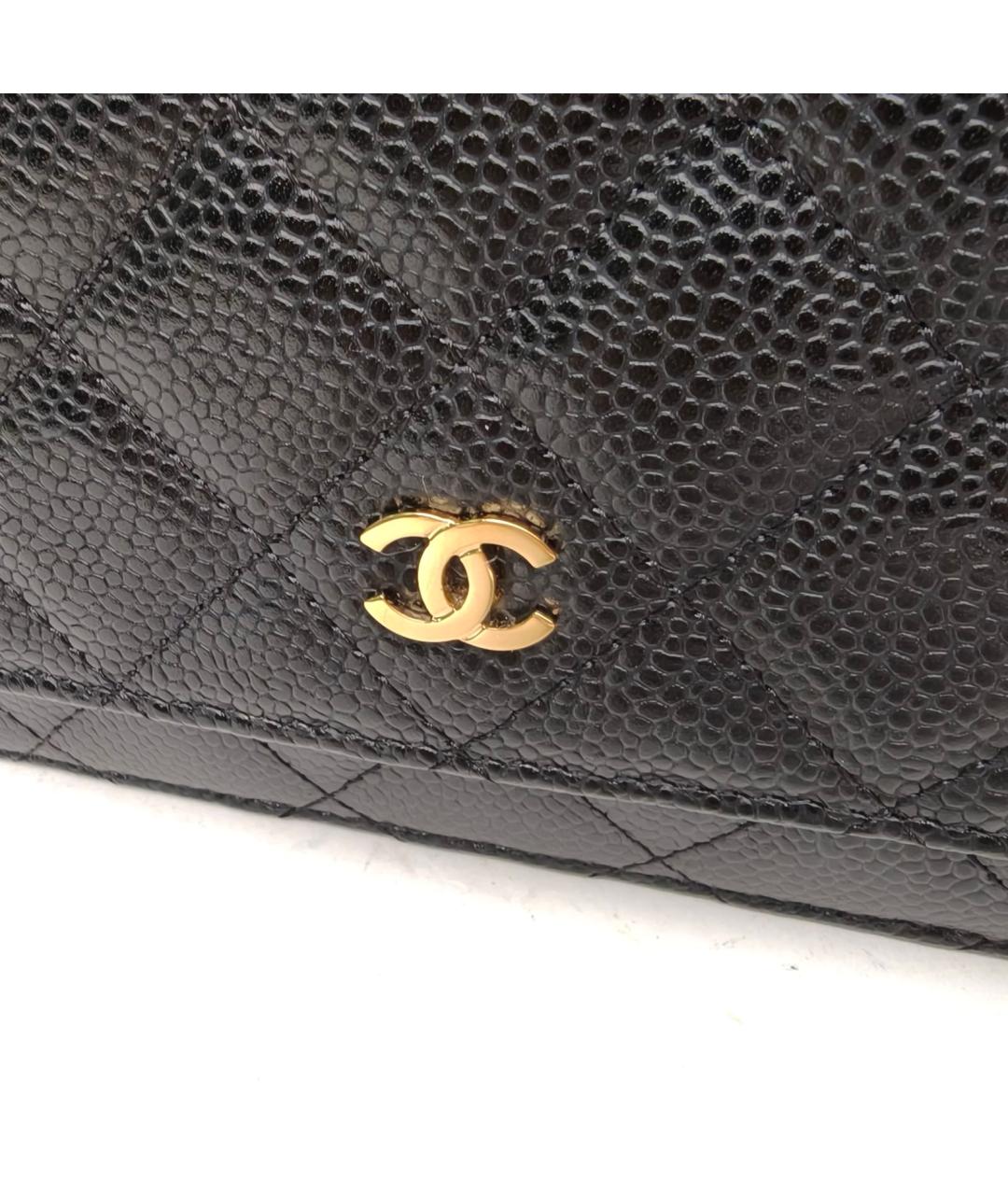 CHANEL Черная кожаная сумка через плечо, фото 7
