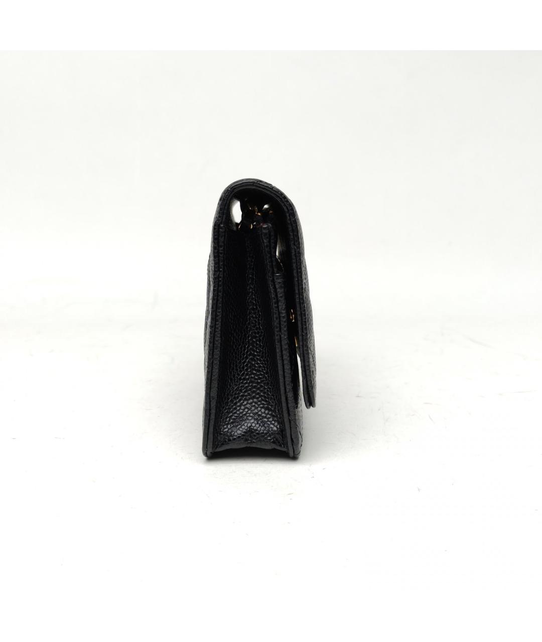 CHANEL Черная кожаная сумка через плечо, фото 5