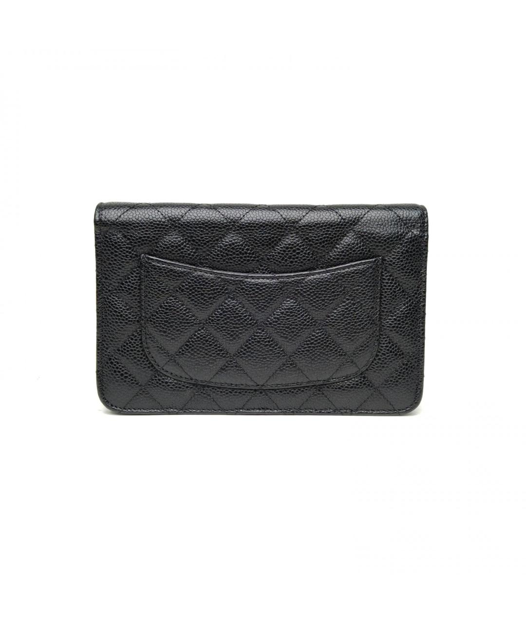 CHANEL Черная кожаная сумка через плечо, фото 4