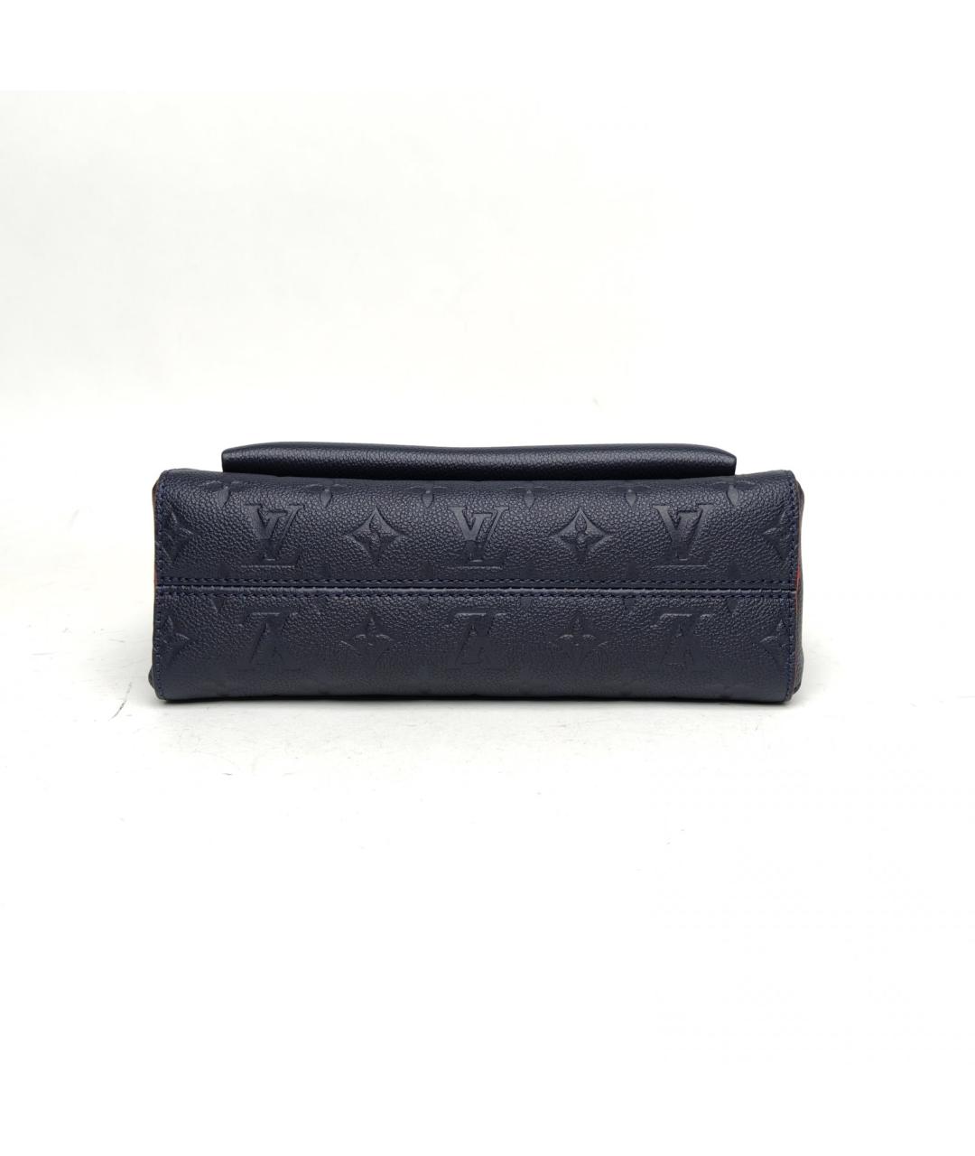 LOUIS VUITTON Темно-синяя кожаная сумка через плечо, фото 6