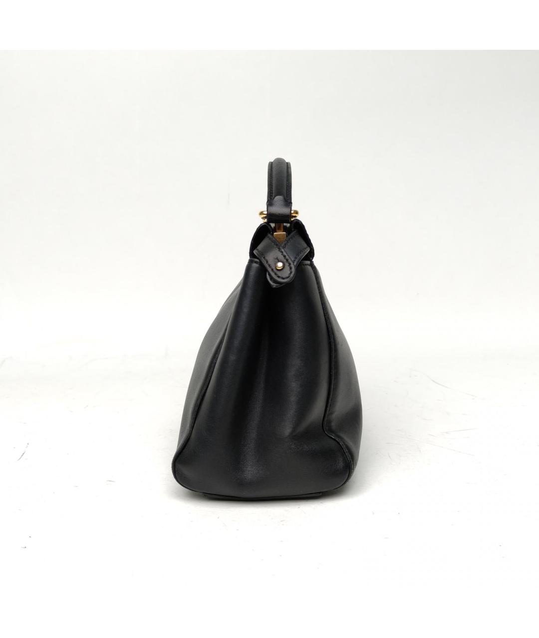 FENDI Черная кожаная сумка через плечо, фото 3