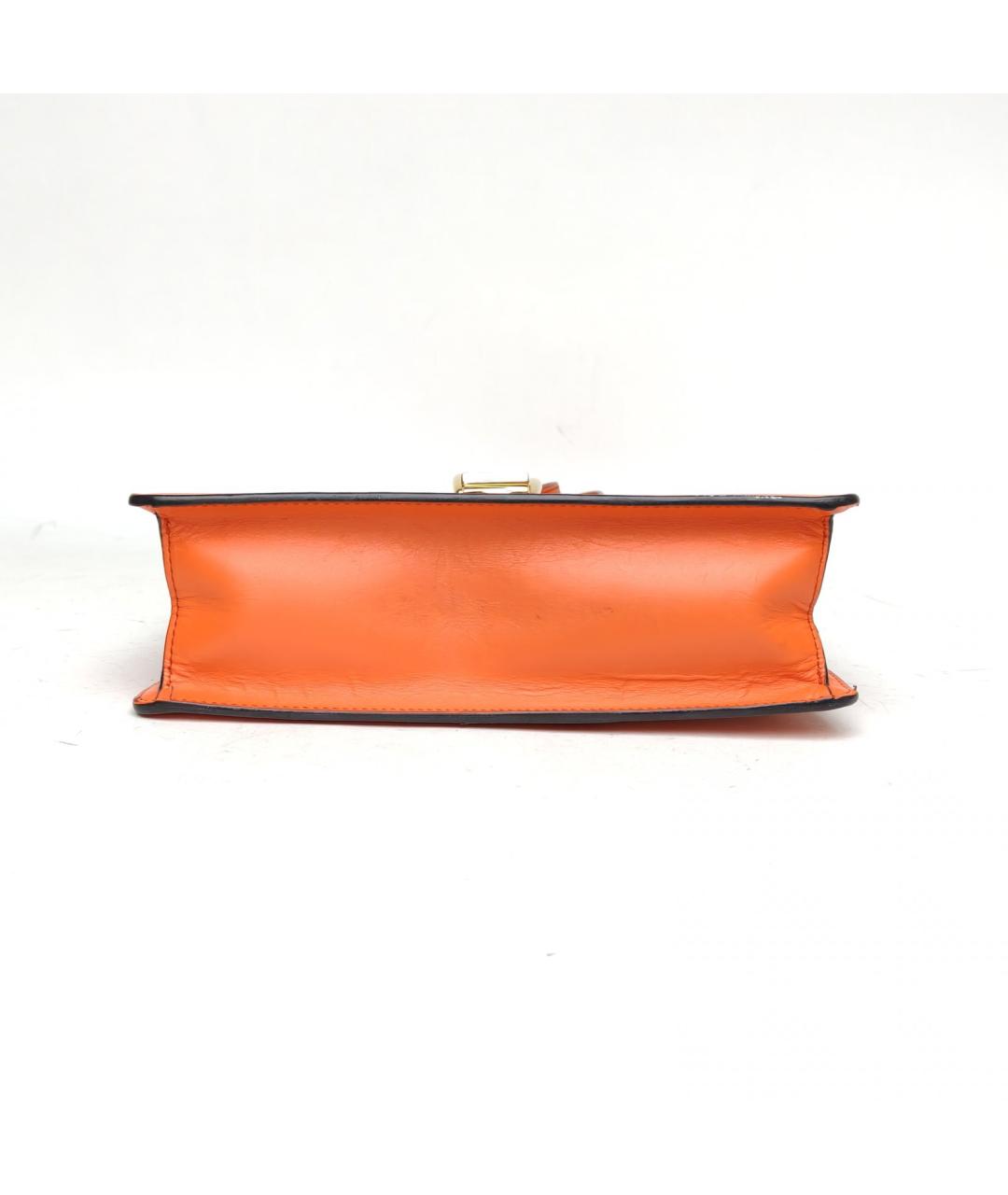 GUCCI Оранжевая кожаная сумка через плечо, фото 6