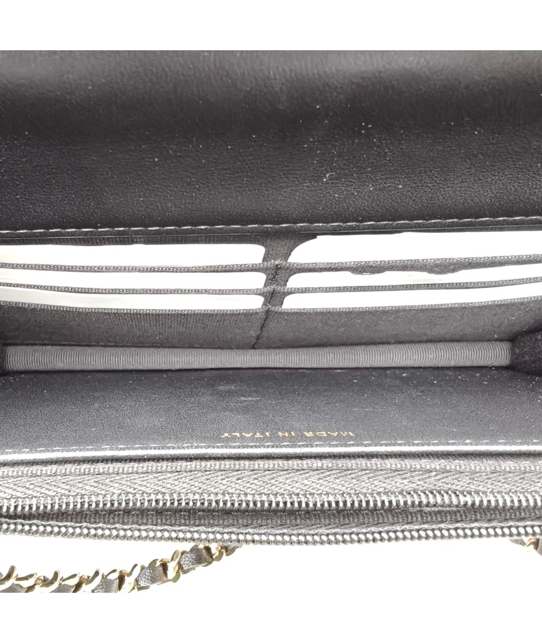 CHANEL Черная кожаная сумка через плечо, фото 8