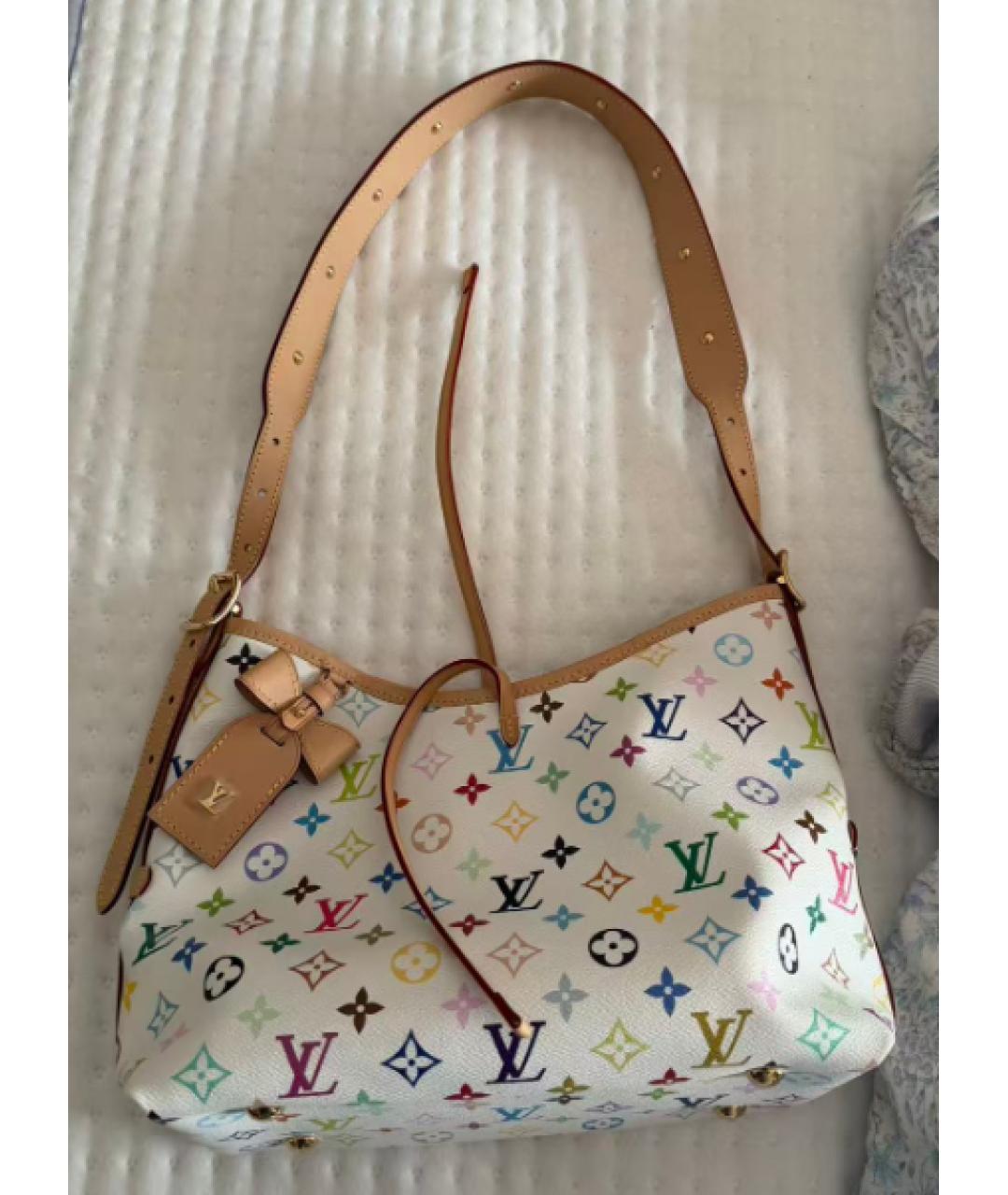 LOUIS VUITTON Белая сумка через плечо, фото 8