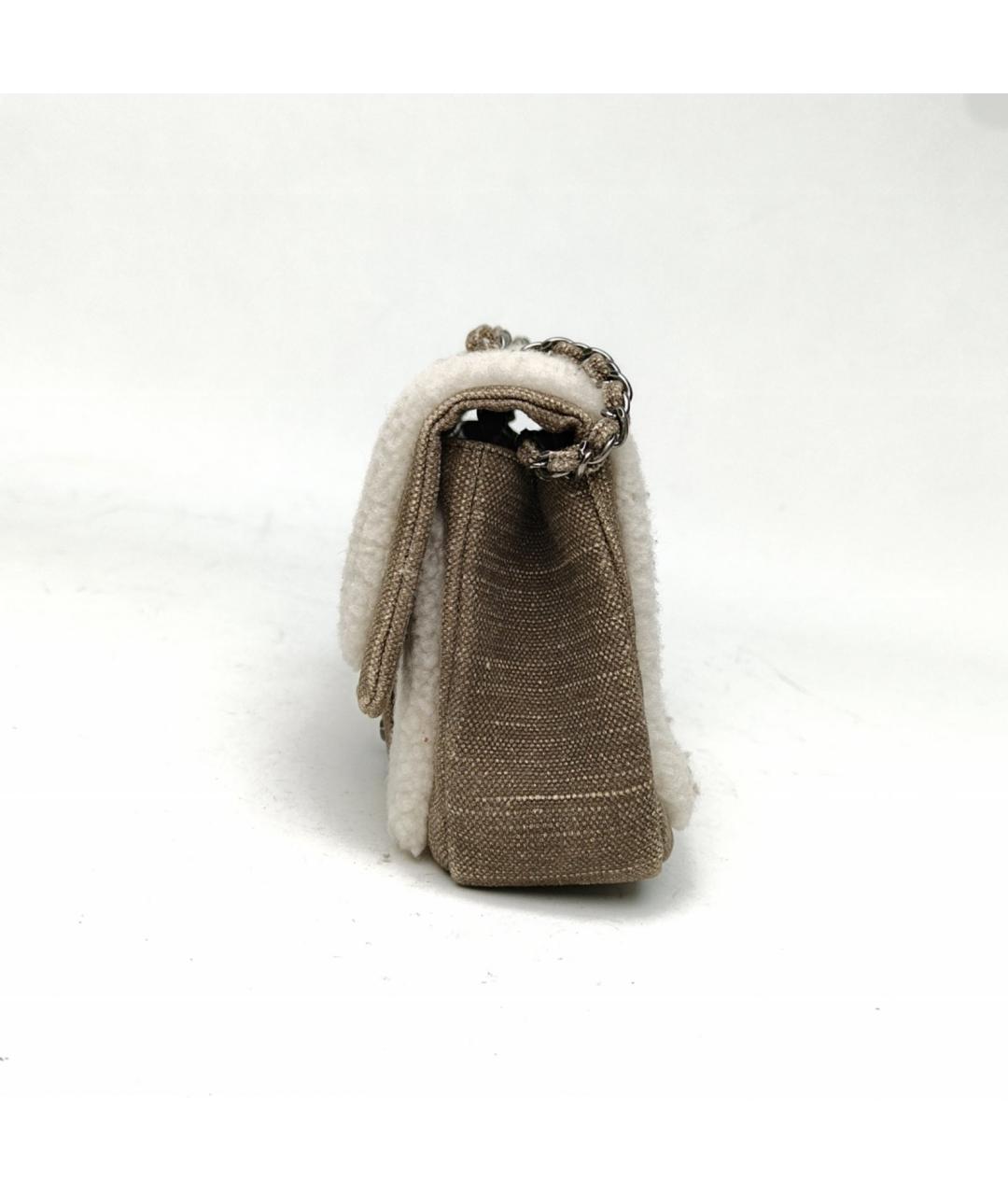 CHANEL Бежевая сумка через плечо, фото 3