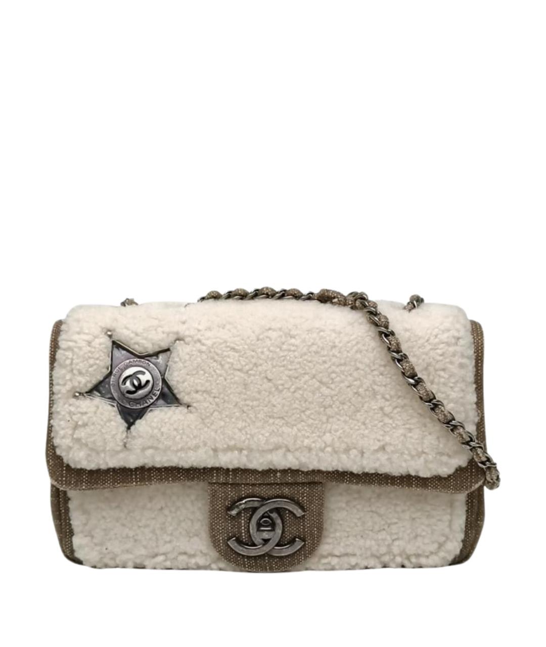 CHANEL Бежевая сумка через плечо, фото 1