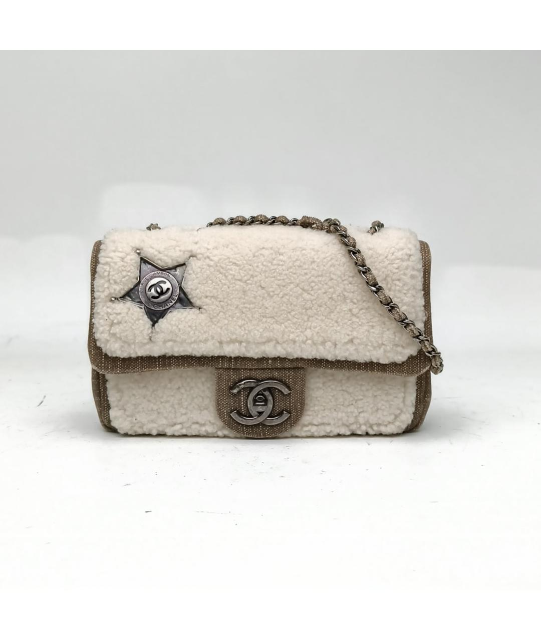 CHANEL Бежевая сумка через плечо, фото 2