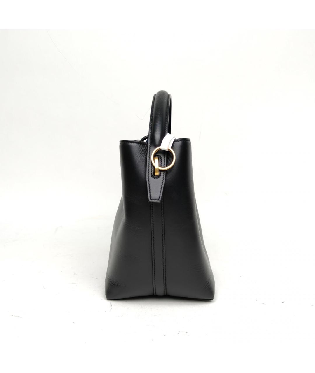 SAINT LAURENT Черная кожаная сумка через плечо, фото 3