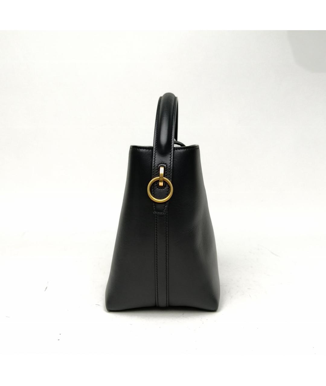 SAINT LAURENT Черная кожаная сумка через плечо, фото 8